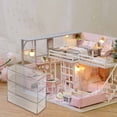 thumbnail image 2 of Mini Furniture Acrylic Bookcase Model Transparent Miniature Cabinet Mini House Accessory, 2 of 8