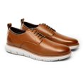 thumbnail image 3 of Zapatillas casuales de vestir para hombre Bruno Marc marrón talla 9.5, 3 of 7