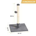 thumbnail image 2 of Tall Cat Scratch Post with Natural Sisal Rope and Hanging Ball, 2 of 8