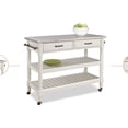 thumbnail image 4 of Homestyles General Line Wood Kitchen Cart in Off White, 4 of 14