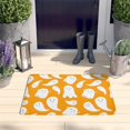 thumbnail image 2 of Orange Halloween Cute Ghosts Flannel Non Slip Door Rugs,Washable Door Mats Indoor,Decorative Door Mats,Dirt-Resistant and Absorbent Doormat for Entrance,Bedroom,Kitchen,Bathroom,23.5x16in(60x40cm), 2 of 5