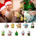 thumbnail image 1 of Fiudx Juego de Adornos para Árbol de Navidad, Mini Colgantes, Adornos Acrílicos de Papá Noel y Muñeco de Nieve, Fáciles de Colgar, Versátiles para El Hogar, La Oficina y Fiestas Navideñas, 32 Piezas, 1 of 7