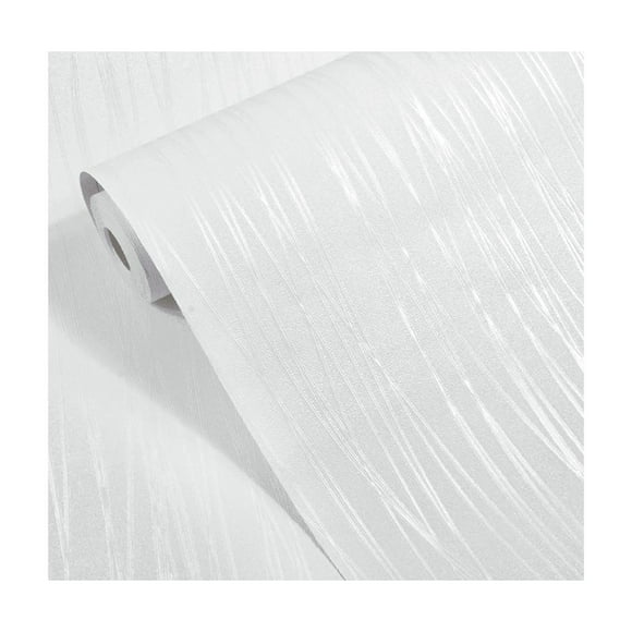 Papel Tapiz Raya Blanco 3d Cocina Adhesivos Pared 10mx45cm.