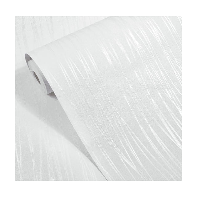 Papel Tapiz Raya Blanco 3d Cocina Adhesivos Pared 10mx45cm.
