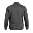 thumbnail image 6 of TOUMENY Men Zip Up Sweater High Neck Long Sleeve Solid Casual Comfy Slim Fit Pullover Fashion Knit Fall Winter Layer Tops Jacket Gray XL, 6 of 7
