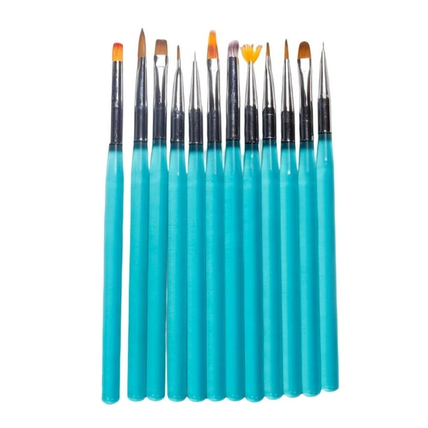 Juego de pinceles para decoración de uñas, herramientas de pintura para 12 piezas Yuyangstore Pinceles para uñas
