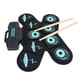 thumbnail image 5 of Pads Juego De Almohadillas De Batería Eléctrica Para Niños, 9 Almohadillas, Herramienta De Práctica Enrollable Con Palos, Conector Para Auriculares, Pedales De Altavoz, 5 of 7