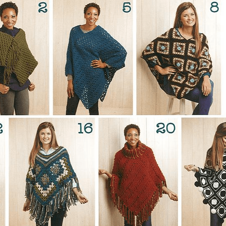 Leisure Arts Boho Chic Crochet Ponchos Crochet Book – Crochet Pattern Book with Step-by-Step Instructions, Stitch Techniques, and Designs for Beginners & Experienced Crafters - Walmart.com leisure-arts-boho-chic-crochet-ponchos-crochet-book-crochet-pattern-book-with-step-by-step-instructions-stitch-techniques-and-designs-for-beginners-experienced-crafters-walmart-com