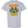thumbnail image 3 of Inktastic Mardi Gras with Green Masquerade Mask T-Shirt, 3 of 5