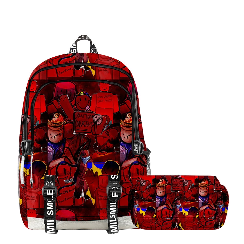 3D Game Roblox Forsaken Gubby Set Backpack Double Pencil Case Two