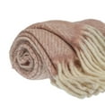 thumbnail image 3 of Super Soft Pink and White Chevron Handloomed Throw Blanket, 3 of 4