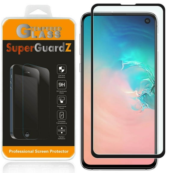 For Samsung Galaxy S10e NOT For S10 - SuperGuardZ Full Cover Tempered Glass Screen Protector, Edge-To-Edge, 9H, Anti-Scratch, Anti-Bubble, Anti-Fingerprint