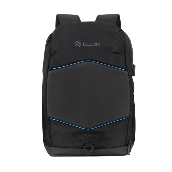 Tellur 15.6" Notebook GlowPack,  Iluminated strip, Black, Business, Casual Backpack for Laptop
