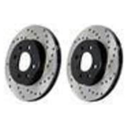 StopTech Drilled Sport Brake Rotor Fits select: 2014-2015 INFINITI Q50 BASE/PREMIUM/SPORT  2018 INFINITI Q50 LUXE/SPORT