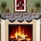 thumbnail image 2 of Halloween Fireplace Mantle Decorations, Black Lace Spiderweb Fireplace Mantel Scarf Cover Garland For Festive Party Supplies Decor, 2 of 6