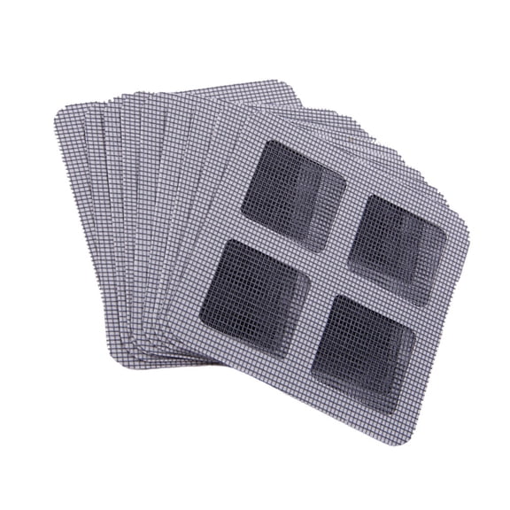 LABSERRON 21-Piece Dark Gray Self-Adhesive Window Screen Repair Patch Kit for Home Window and Net Fixing
