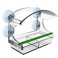 thumbnail image 5 of Clear Window Bird Feeder for Indoor Viewers with Suction Cups Removable Tray Drain Holes Acrylic Construction Easy Assembly Family Friendly Bird Watching Accessory, 5 of 5