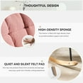 thumbnail image 2 of Newboti Teddy Fabric Upholstered Nursery Rocking Glider Chair Mid Century Modern Accent Arm Chair Padded Seat with High Backrest and Pillows for Living Room Bedroom Offices (Pink Teddy) 54029603686704, 2 of 16