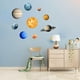 thumbnail image 3 of Pegatina de pared con 9 planetas brillantes del sistema solar, extraíble, brilla en la oscuridad, para dormitorio, sala de estar, guardería, fiesta, techo, decoración DIY., 3 of 8