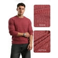 thumbnail image 2 of OALUXE Ribbed Long Sleeve Shirts for Men Crewneck Undershirts Thermal Basic Tops, 2 of 7