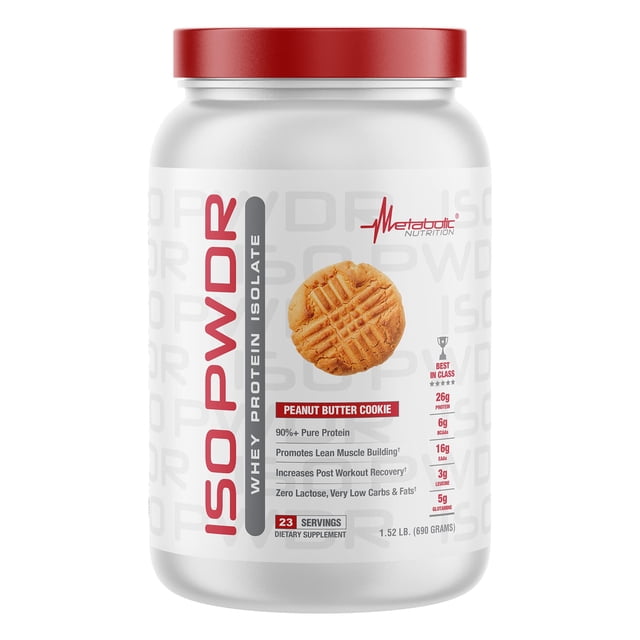 Proteína en polvo Metabolic Nutrition ISO PWDR Mantequilla de cacahuete 700 g