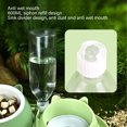 thumbnail image 3 of Double Cat Bowls, Cat Food and Water Bowl Set Ceramic 600ML Siphon Refill Design Elevated  for Indoor, 3 of 8