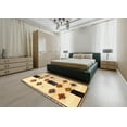thumbnail image 5 of Ahgly Company Machine Washable Indoor Rectangle Traditional Gold Brown Area Rugs, 5' x 7', 5 of 7