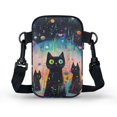 thumbnail image 2 of HELLHERO 4.33x1.97x7.09 Crossbody Bag, Men, Women with Vintage Cat, 2 of 7