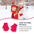 thumbnail image 4 of Minnieouse 1 par de guantes para niños, calentador de manos para exteriores de estilo sencillo, cubiertas para calentar manos para niños y guantes y mitones Rosa roja, 4 of 6