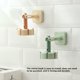 thumbnail image 5 of Colgadores de pared para puerta autoadhesivos fuertes giratorios de 360 ​​°, ganchos de succión para carga pesada, toallero con ventosa Almacenamiento y organización del hogar Verde claro Bearachild HA005633-02, 5 of 6