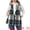 Black, variant on DARING DIVA Women's Plus Size Plaid Curvy Notched Lapel Vest 1X Brown