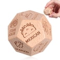 thumbnail image 1 of Dados de decisión de comida Pareja Fecha Noches Dados Juego de dados de madera Dados Cena Tomador de decisiones, 1 of 7
