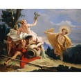 thumbnail image 2 of Giovanni Battista Tiepolo 24x20 Gold Ornate Framed and Double Matted Museum Art Print Titled - Apollo Pursuing Daphne (C. 1755-1760), 2 of 4