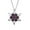 Purple, variant on Censtreet Christmas Necklaces for Women Heart Chain Light Pendant Clavicle Snowflake Necklace Temperament Necklaces & Pendants