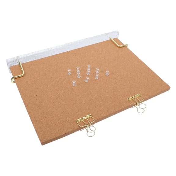 NICEXMAS Desktop Memo Board Set with Cork Bulletin Board and Wooden Frame for Organizing Notes, Photos, and Office Supplies