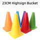 thumbnail image 2 of 1/2 piezas de 23 cm de altura para señal de entrenamiento de fútbol, balde resistente a la presión, conos para entrenamiento de fútbol y baloncesto al aire libre, accesorios deportivos, 2 of 5