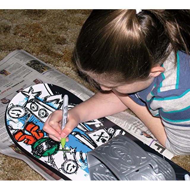 EMSCO Group – Graffiti Snowboard – Great for Beginners – For Kids Ages 5-15 – Design your Own Board Graphic – Solid Core Construction – Adjustable Ste