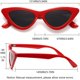 thumbnail image 5 of Gafas de sol IOHLNG retro vintage con montura roja y lentes grises, 5 of 5