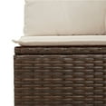 thumbnail image 6 of vidaXL Garden Sofa Set Brown, Cream White, 6 of 10