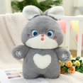 thumbnail image 1 of 23/40cm Cute / Cartoon / Soft / Rabbit Plush Toy / Love Rabbit Doll with Short Legs / Children's Birthday Giftgrey40cm Deng Xun unisex, 1 of 2