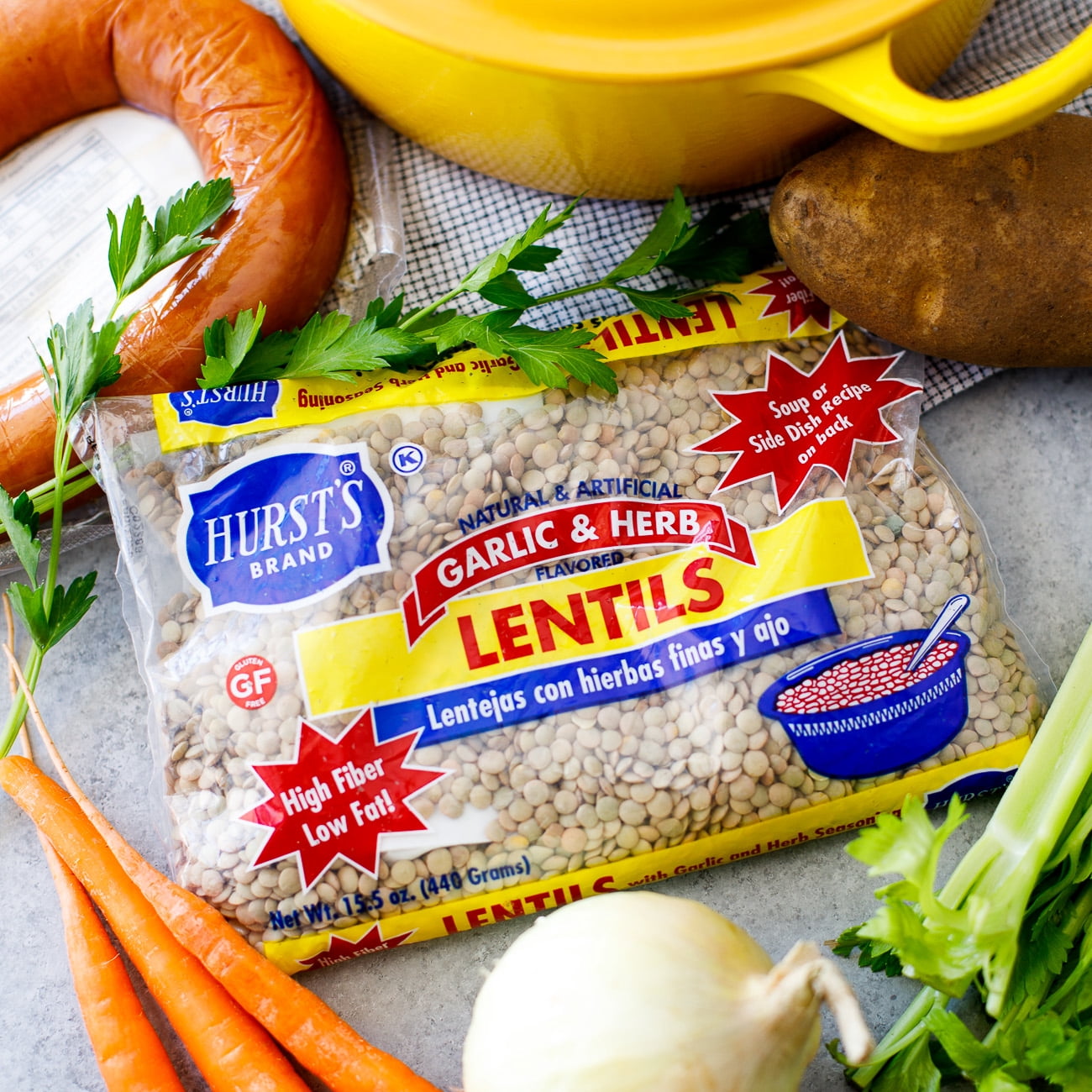 Hurst’s Garlic & Herb Lentils, 15.5 oz