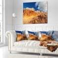 thumbnail image 2 of Designart Vermillion Cliffs under Blue Sky - Landscape Printed Throw Pillow - 16x16, 2 of 4
