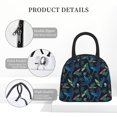 thumbnail image 4 of Gaeub Dinosaur Lunch Bag Water-Resistant, Leakproof, Durable, with Spacious Main Compartment and Front Pocket, for School, Work, Picnic, Outdoor Use-One Size, 4 of 6