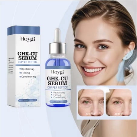 GHK-Cu Peptide for Anti-Aging & Collagen Support - Copper Peptides Serum for Face