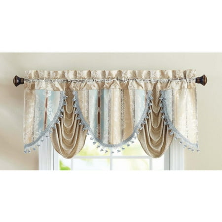 Better Homes And Garden Blue Festoon Valance Better Homes And Garden Blue Festoon Valance
