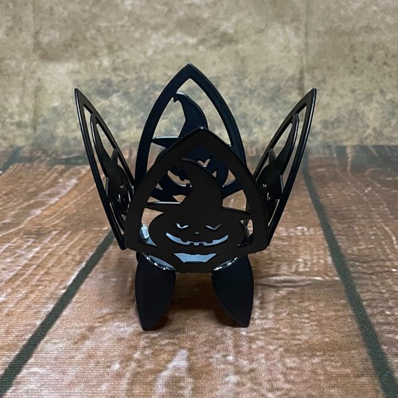 KeirineCC Halloween Candle Holder, Tealight Candle Holders with Pumpkin Ghost Bat Spider, Funny Shadow Black Metal Tea Light Holders, Scary Halloween Decoration for Table Centerpieces, Party