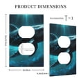 thumbnail image 3 of Haiem Vintage Blue Pattern Whale Pattern Decorative Wall Plates, 1-Gang 5.0" x3.0", Unbreakable Thermoplastic Faceplate Cover for Decorator Receptacle Outlet & Switch-Style S, 3 of 6