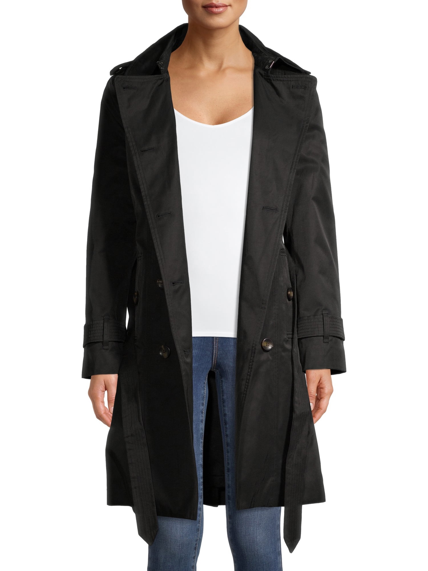 London Fog Double Breasted Trench Coat - Walmart.com