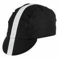 thumbnail image 2 of Pace Sportswear Classic White Hat with Black Stripe Cycling Cap, 2 of 4
