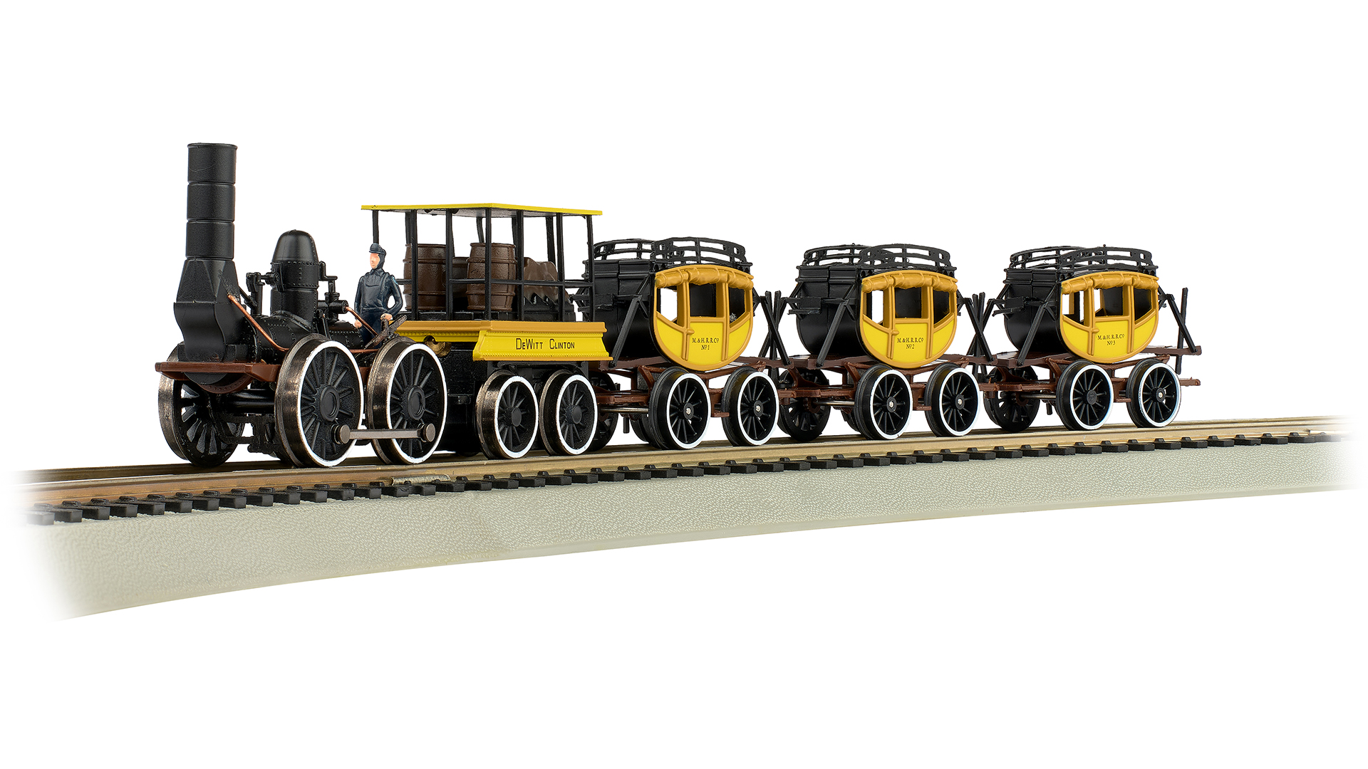 Bachmann Trains - DEWITT CLINTON - Ready To Run Electric Train Set - HO Scale